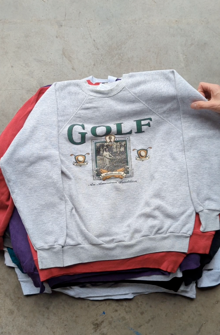 Vintage College USA Print Sweatshirt