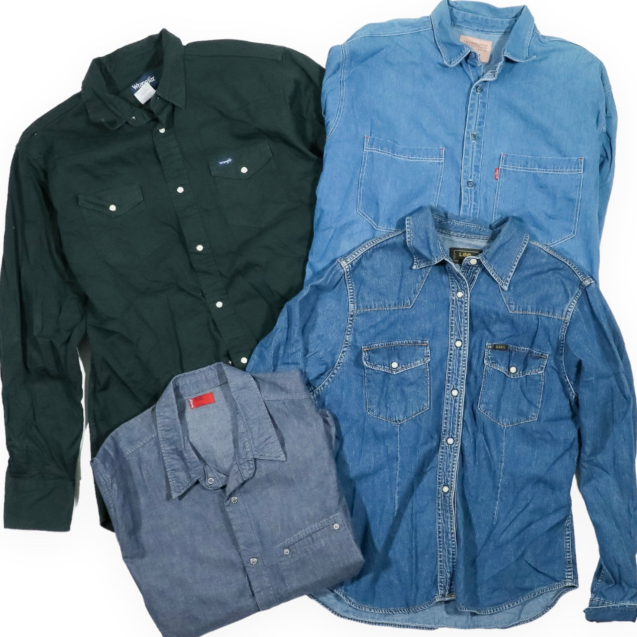 LEVIS LEE WRANGLER SHIRT BALE - 50PCS