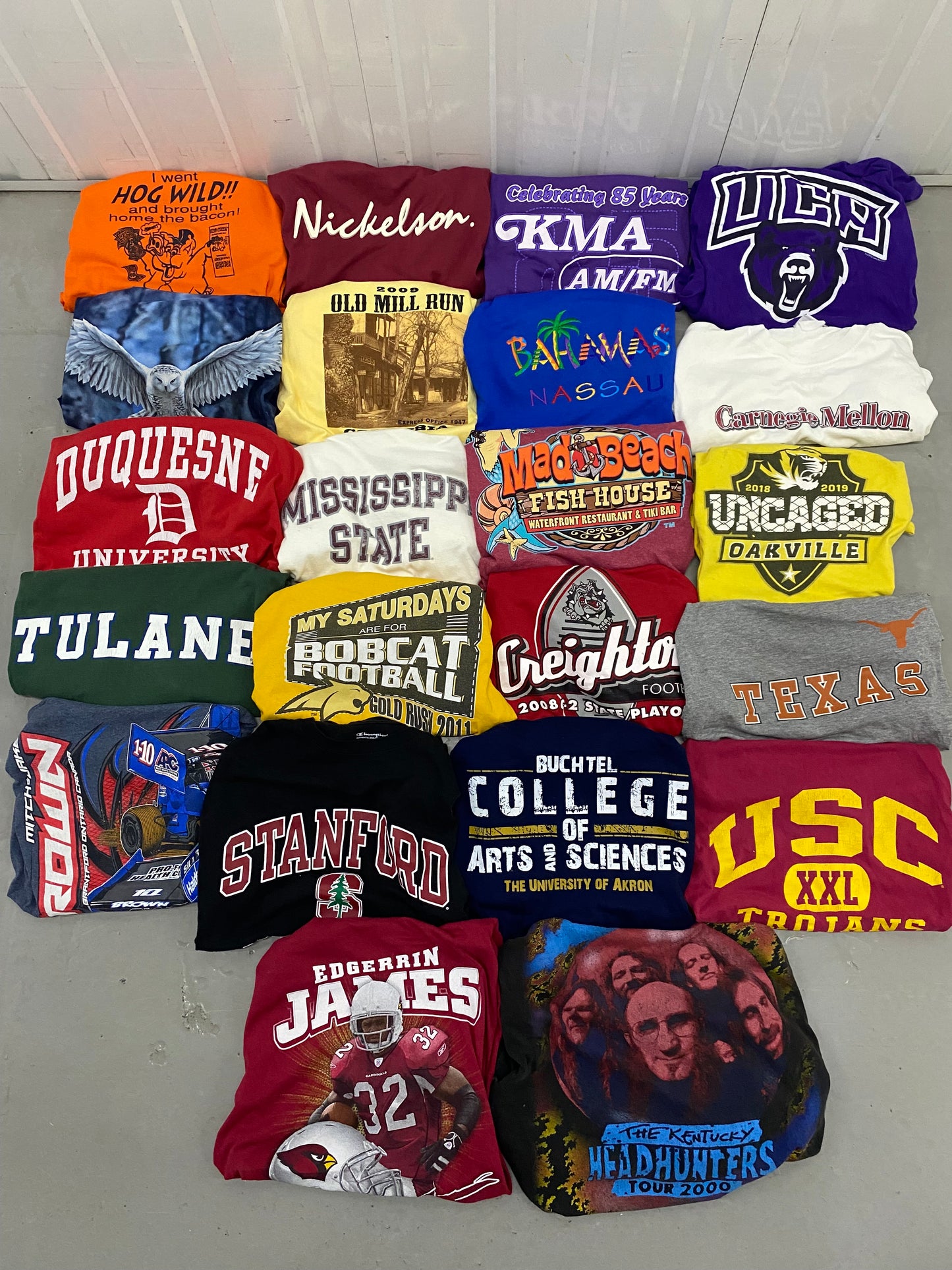 U.S.A Varsity & U.S.A Printed T-Shirts Bundle (22 pcs)