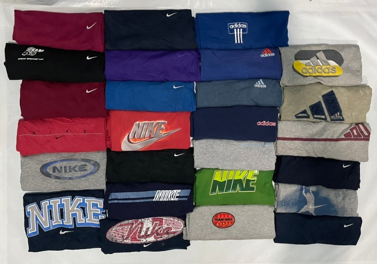 Premium Nike Big logo Miniswoosh & Adidas bundle- 25pieces