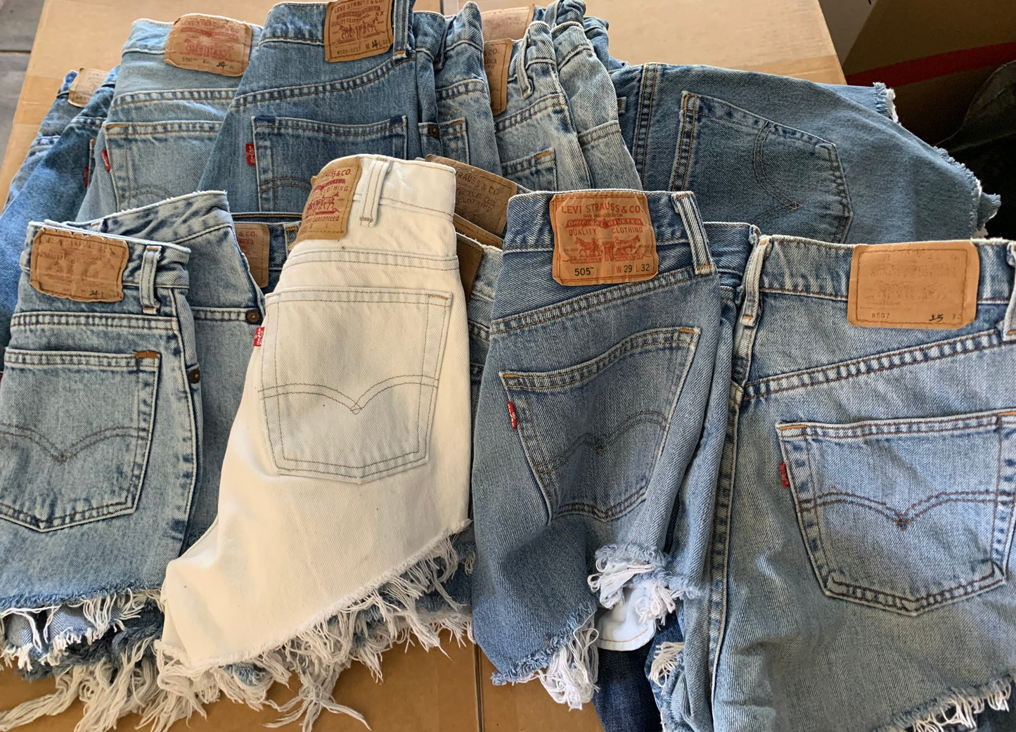 Vintage Women's Levi's Cut Off Denim Shorts Bundle (20 pcs)