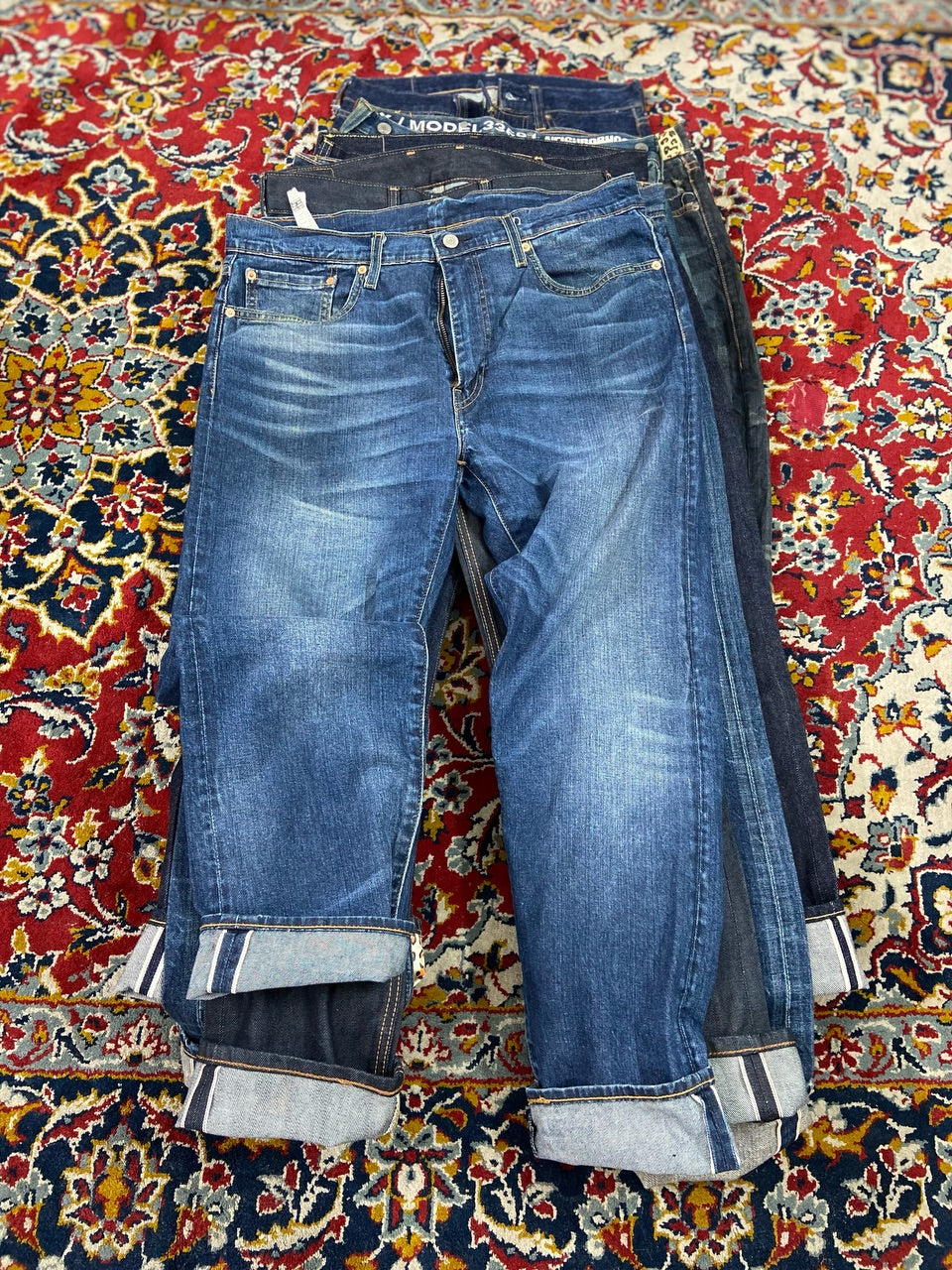 Vintage Selvedge Levi/Edwin Jeans Denim - 10 Pieces