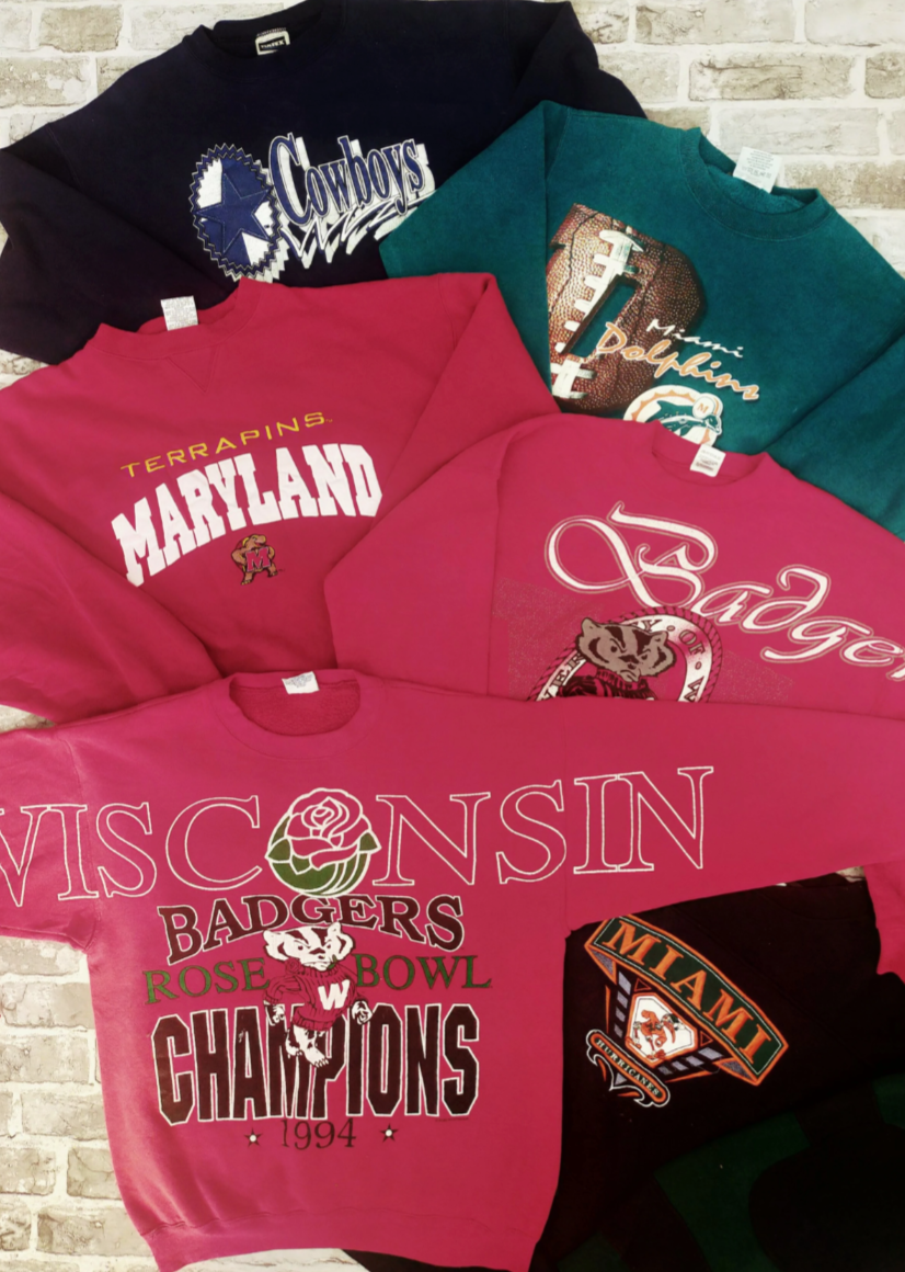 Vintage Branded College/University Sweatshirts Grade A Bale (45kg)