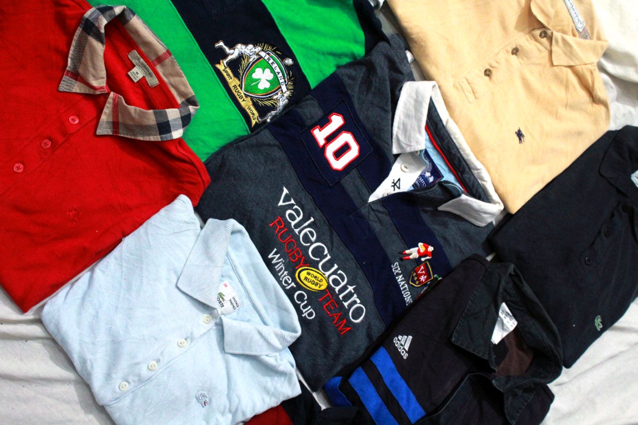 Burberry, Polo Ralph Lauren, Polo Lacoste, Tommy, Kappa and others Full sleeve T-shirt - 50 pieces Bundle