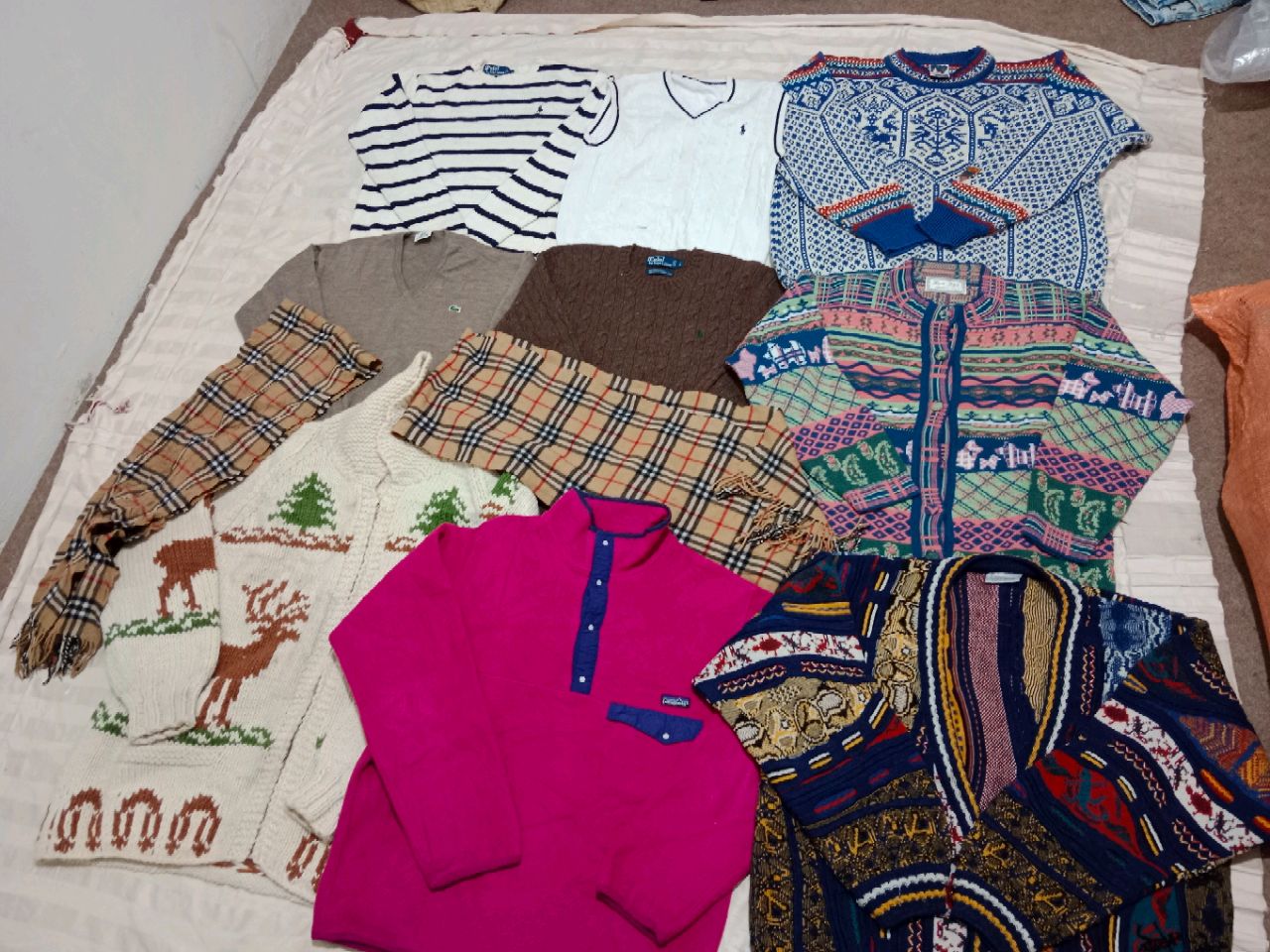 Coogi Style, Norway, Crazy Knit & Ralph Polo, Mix sweater (18) piece A grade bundle
