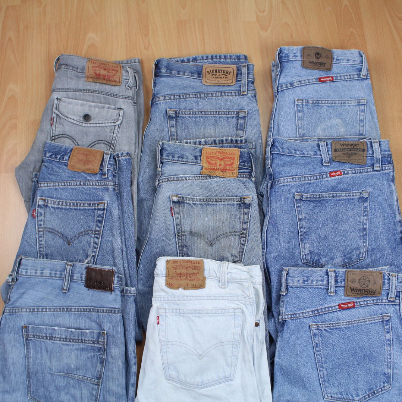 Vintage Levi's, Lee, Wrangler Jeans Bundle (20pcs)