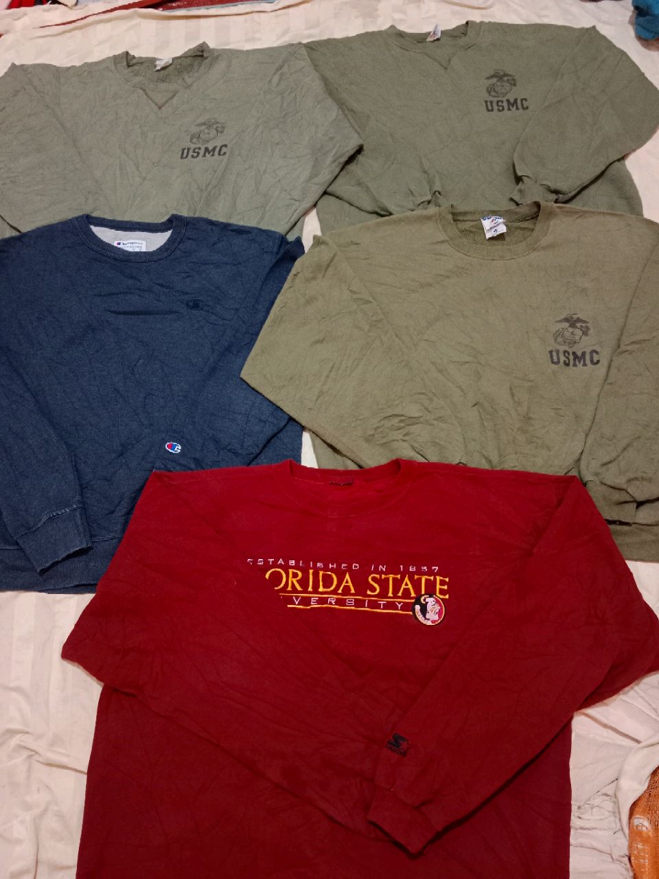 ROUND NECK BRANDED SWEATSHİRT PREMİUM USA (83) PİECE
