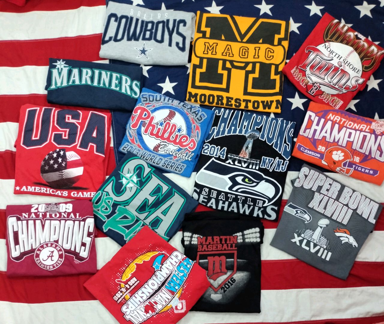 Pro-Sports Team T-Shirt 50 Pc