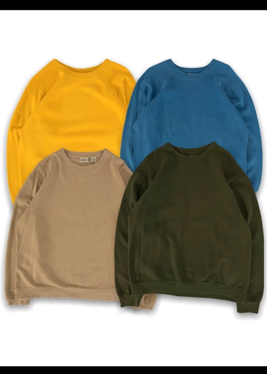 Vintage Plain Sweatshirt Bundle ( 70 Pieces )