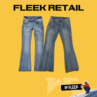 Y2K Flared Jeans 100 Pieces