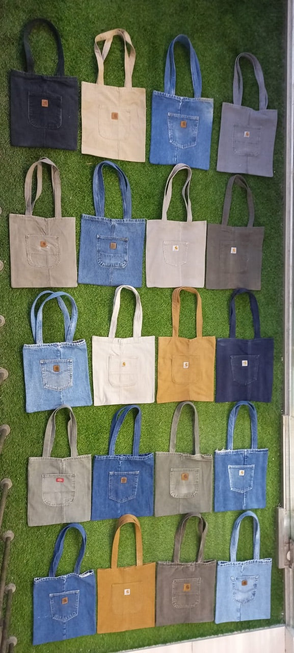 Original CARHARTT & Dickies Rework Denim Totes - 50 pieces