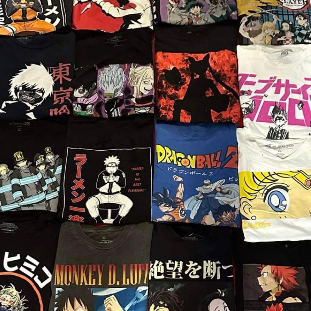 100 Piece Grade A T-Shirts: Anime