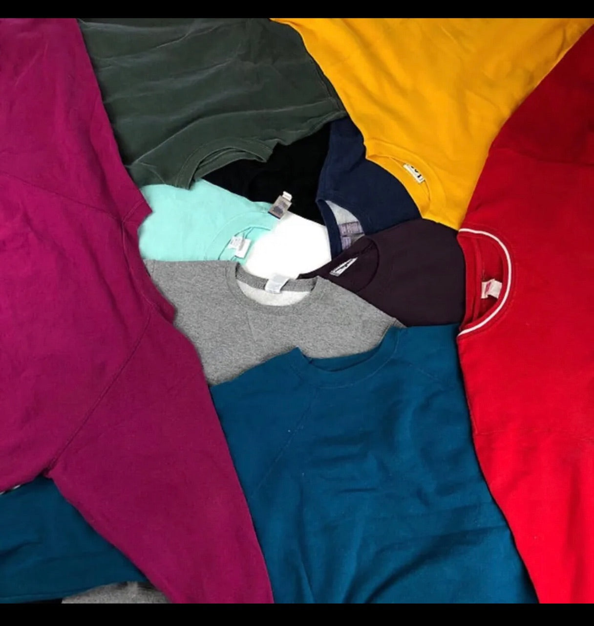 Vintage Plain Sweatshirt Bundle ( 70 Pieces )