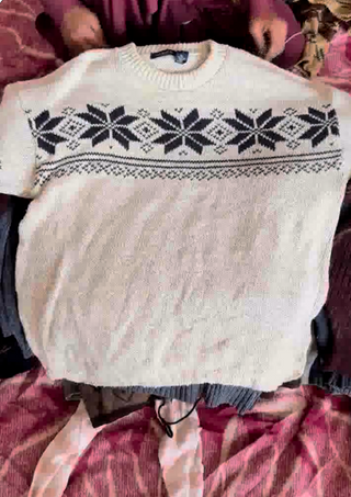 mix cotton print sweater 30 pieces