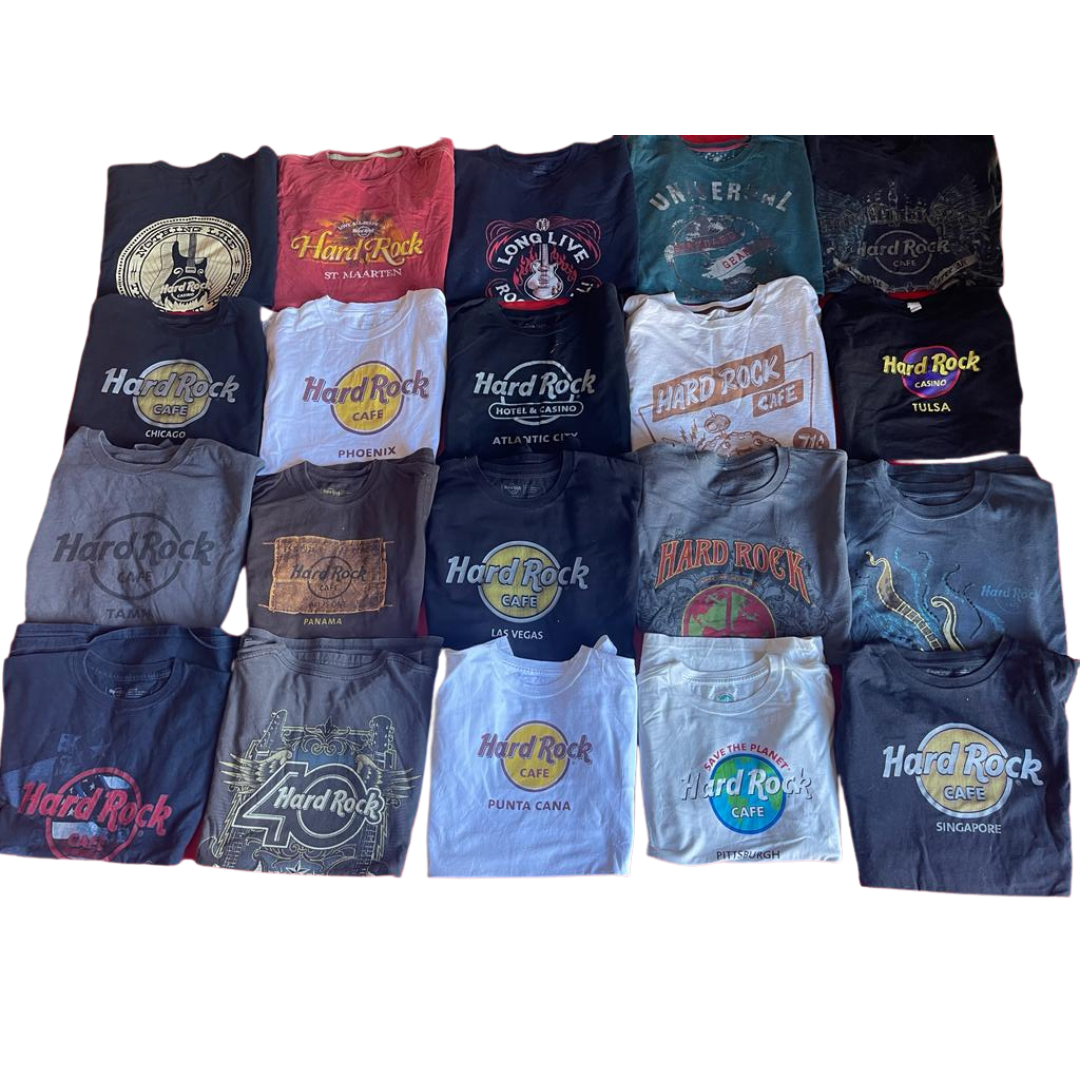 100 Piece Grade A T-Shirts: Hard Rock Cafe