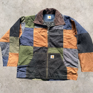 Upcycled Carhartt Patchwork Jacket - Detroit Collar
