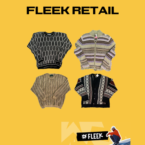 Y2K printed mix sweater