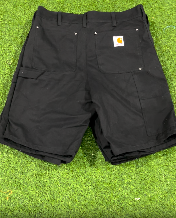 Inspired vintage Black double knee carhartt remake short