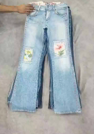 HE007 Y2K Embellished 90s Flare Low Waist Jeans - 20 Pcs