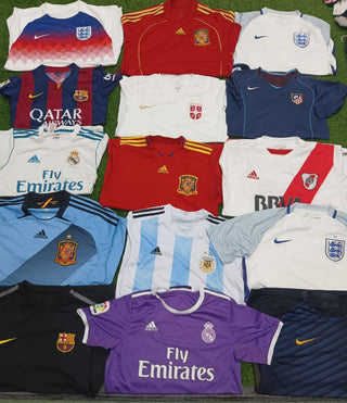 Authentic football t-shirts - 55 pieces