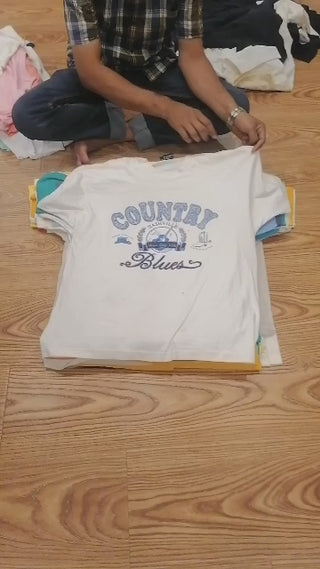 50/50 single stitch T-shirts - 65 pieces bundle
