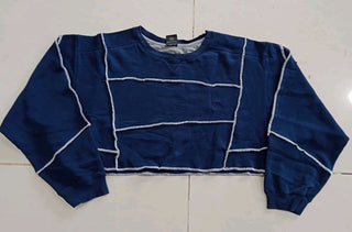 Reworked Branded Raw Edge Crop Top 15 pieces