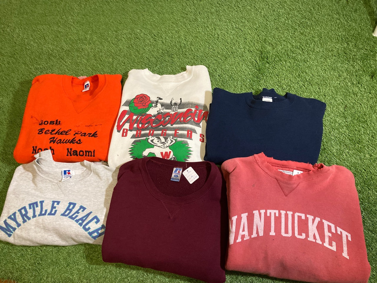 Vintage Russell Sweaters Bundle- 6 Piece
