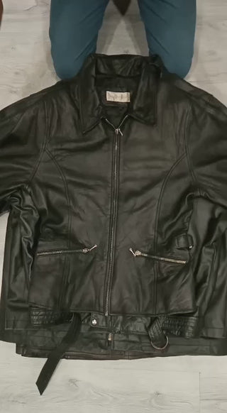 Vintage and Modern Leather Jacket Y2K- 10 piece