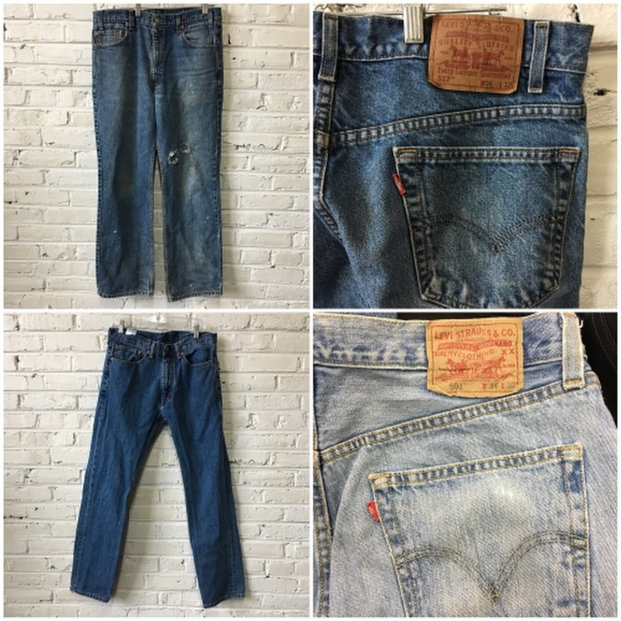 mens Levis Jeans sold by the bundle Sizes 33-36 (24 pieces)