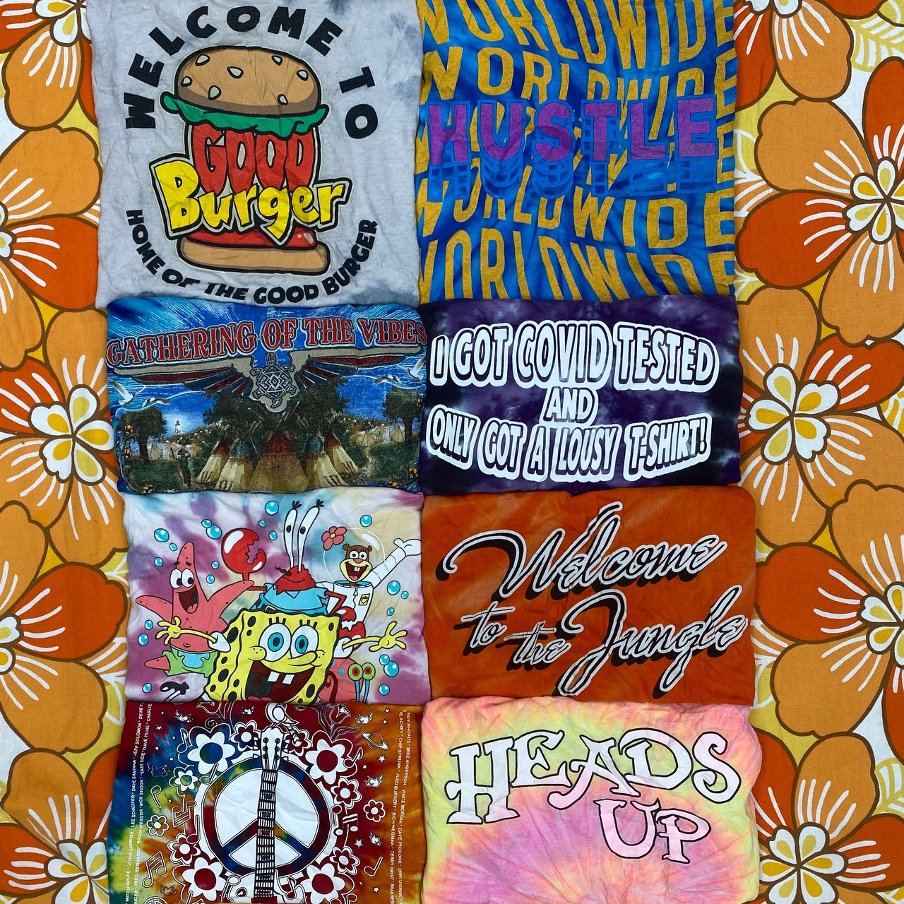 Tie Dye T-shirts - 25kg - Grade A/B