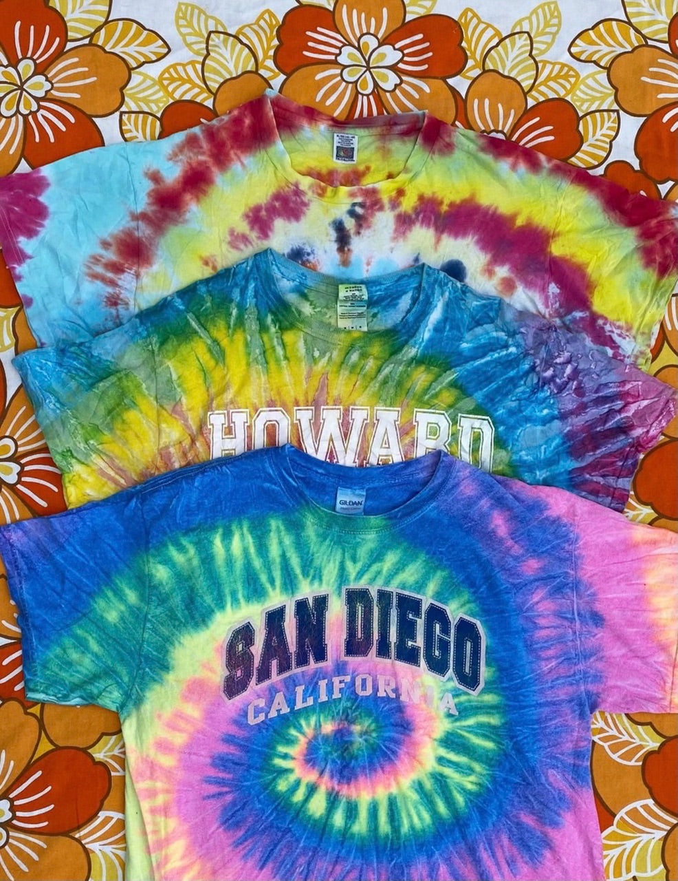 Vintage Mixed Tie Dye T-shirts - 25 Kg - Grade A/B