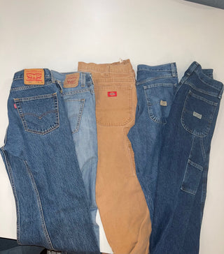 Vintage Levi’s, Wrangler, Dickies Trousers Bundle (10 pcs)