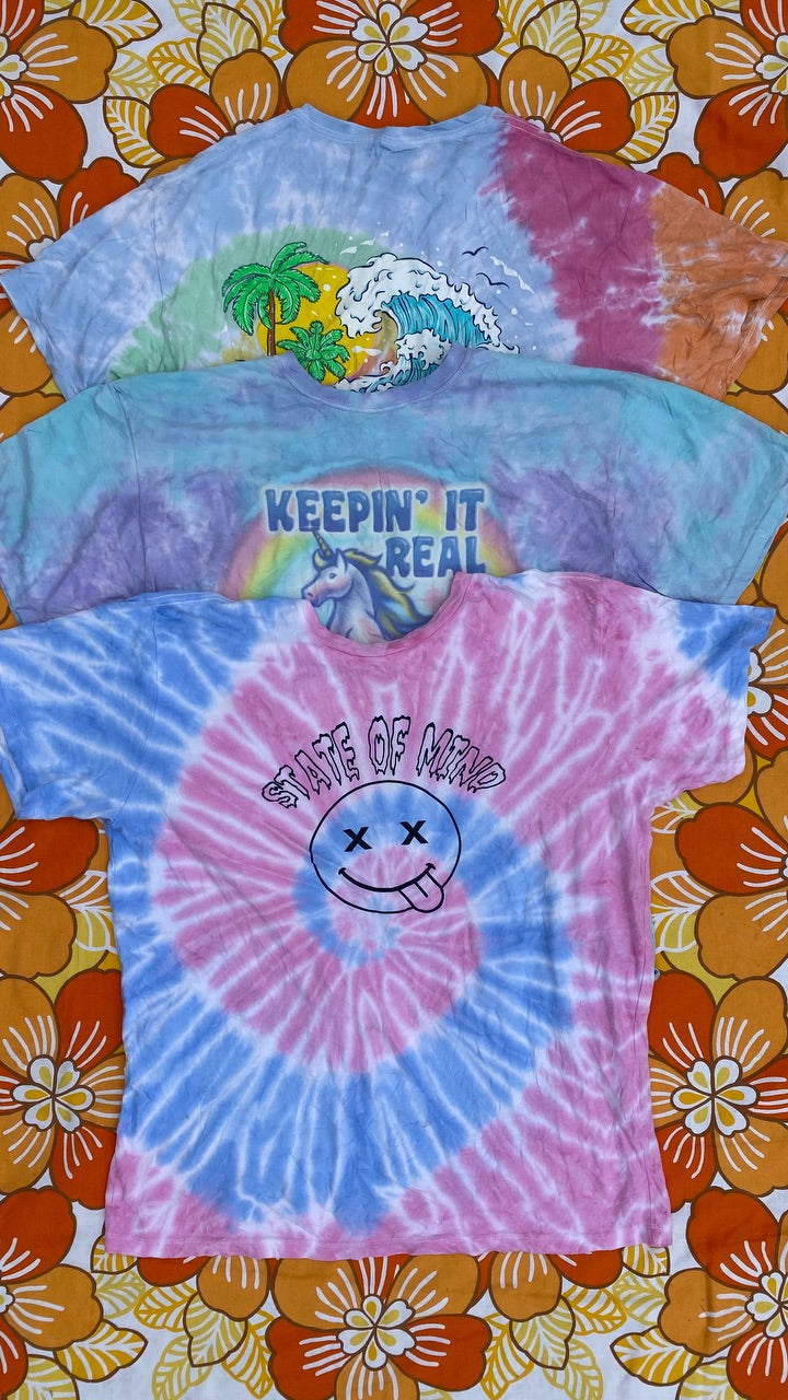 Tie Dye T-shirts - 25kg - Grade A/B