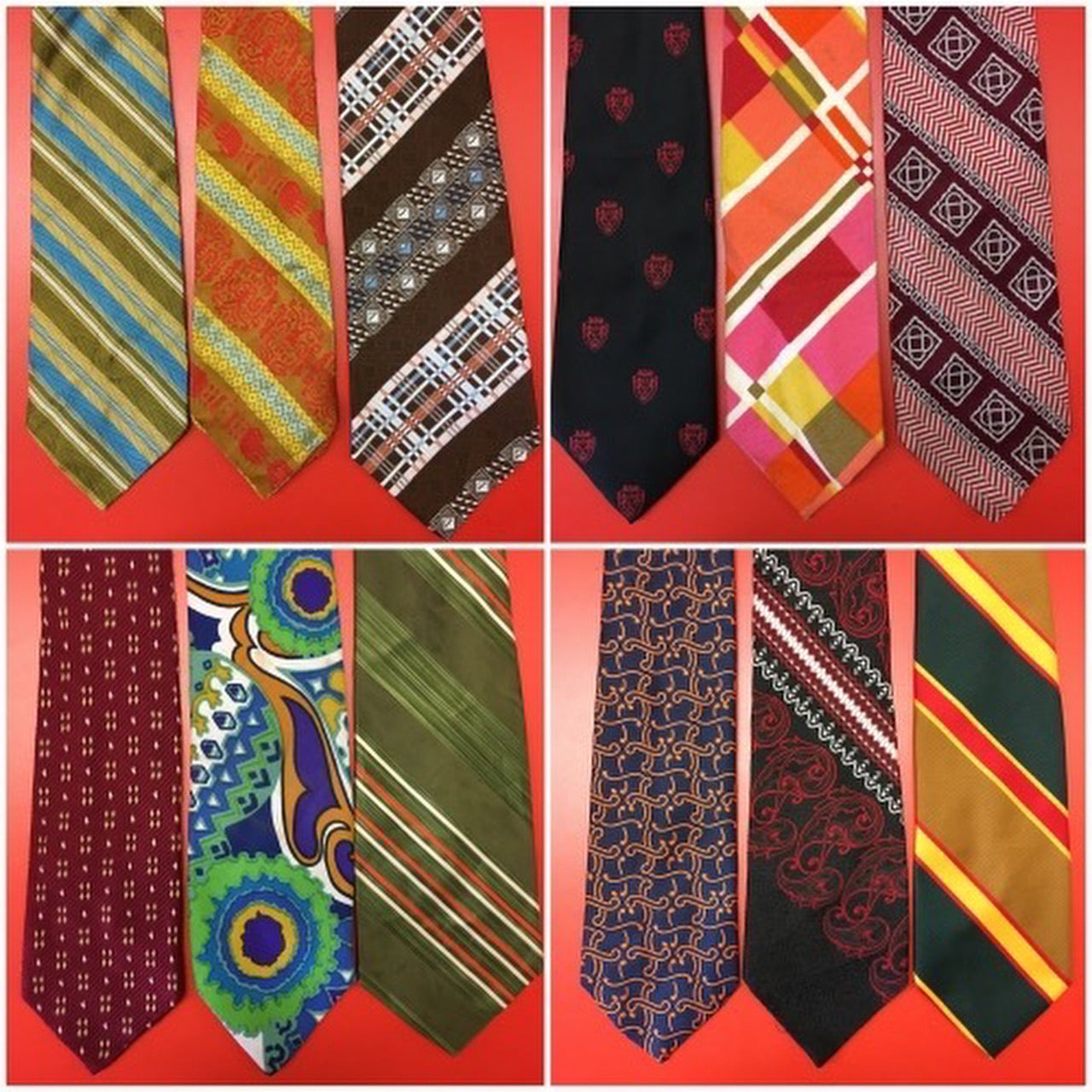 1970s Wide Polyester Neckties - 50 pieces