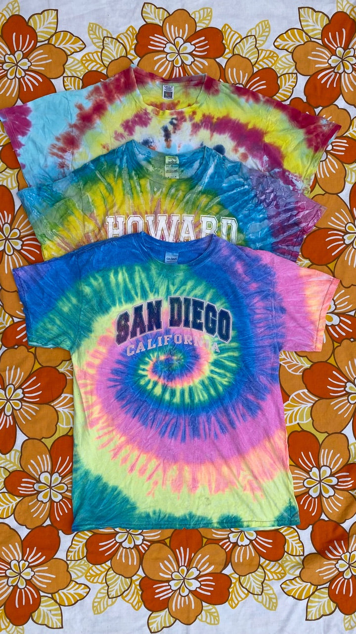 Tie Dye T-shirts - 25kg - Grade A/B