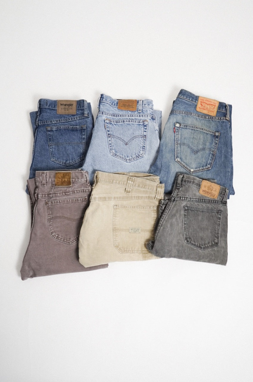 Vintage Levi’s 501, Lee, Wrangler Jeans Bundle (15 pcs)