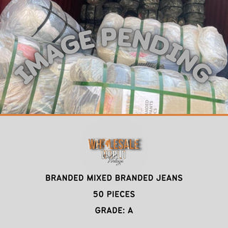 BRANDED MIXED BRANDED JEANS BALE - 50PC