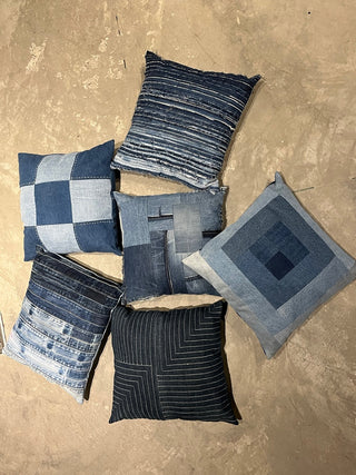 REWORKED DENIM CUSHION COVERS 100 pieces