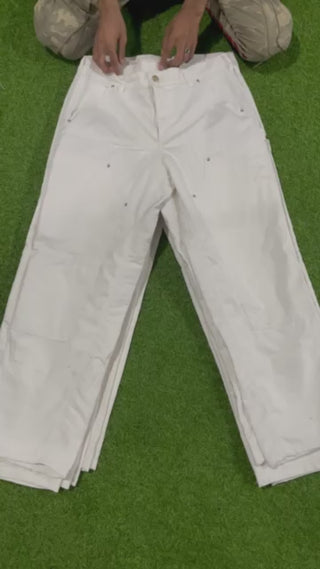 White Carhartt double knee trouser 50 piece