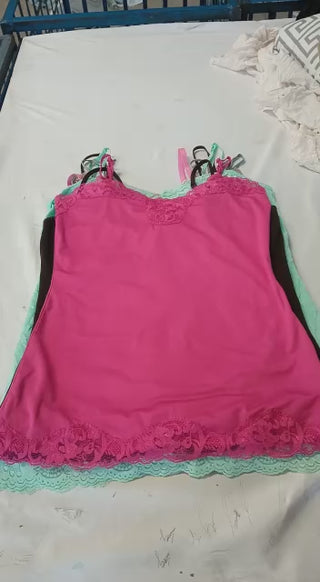 Y2K lace and silk tops - 30 pieces