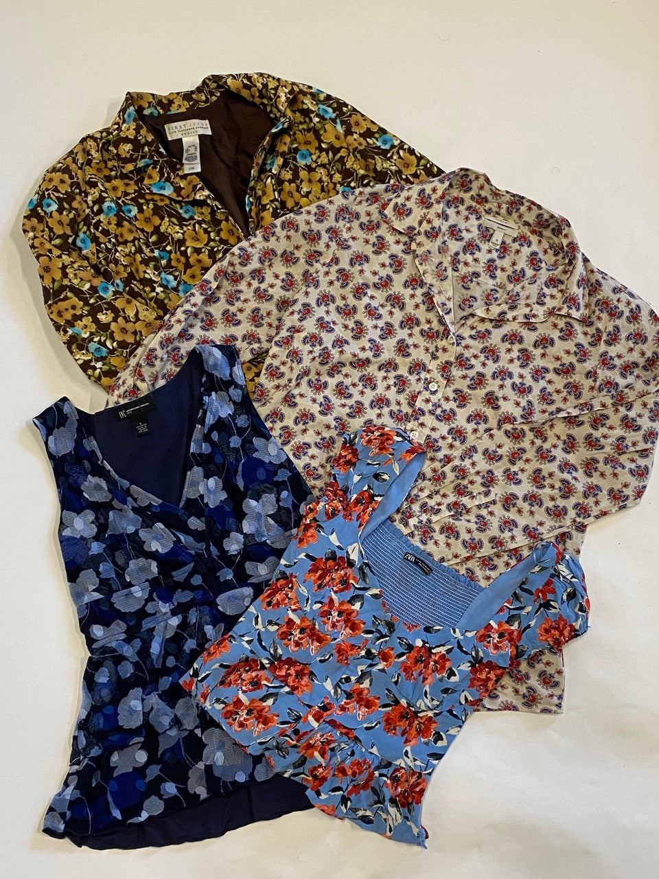 Women’s Spring Floral Blouses and Shirts (24pc)