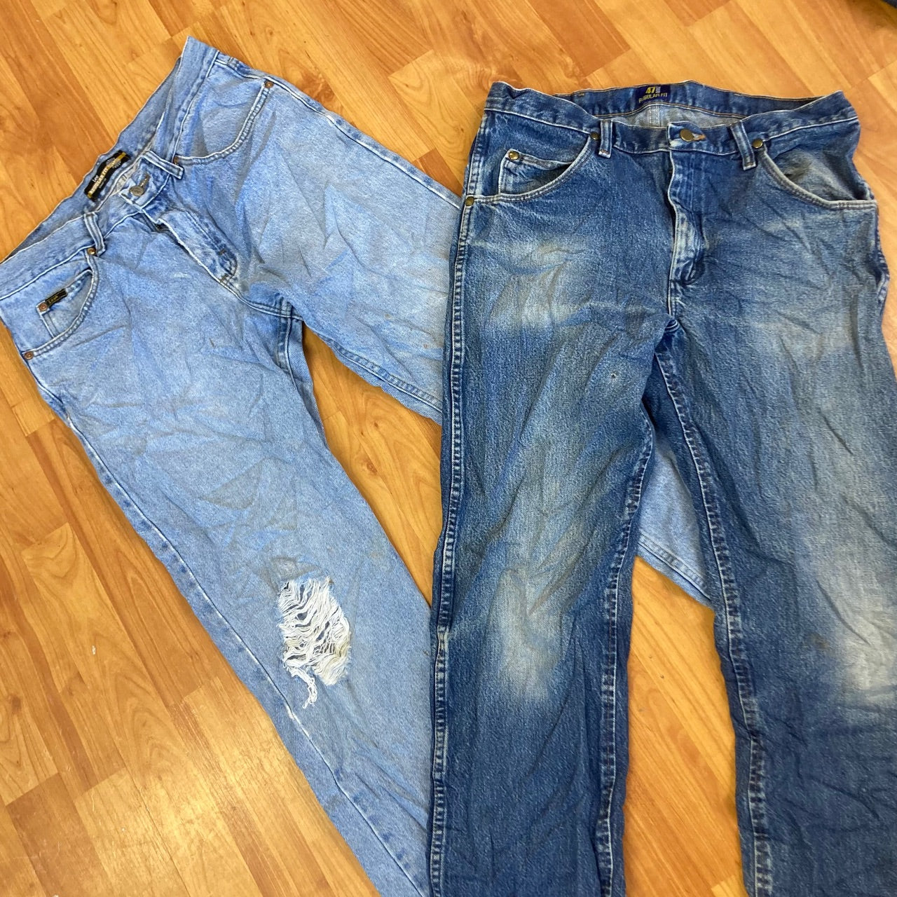 Wrangler and Lee Jeans B Grade - 20 pieces