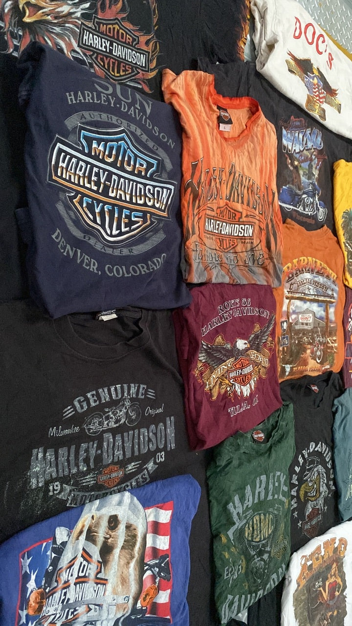 Harley Davidson T-shirts 50 piece bundle