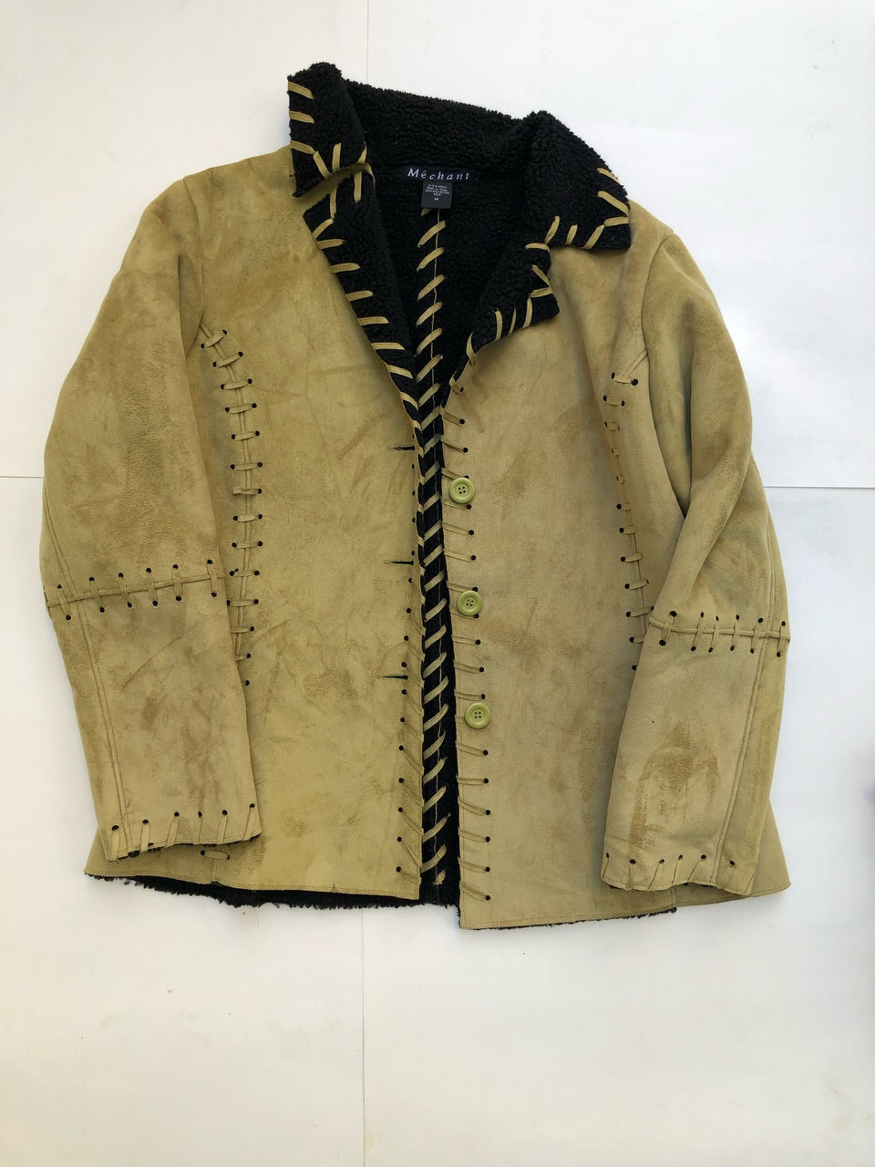 Vintage Style Suede Jackets- F-029, 9 piecesi