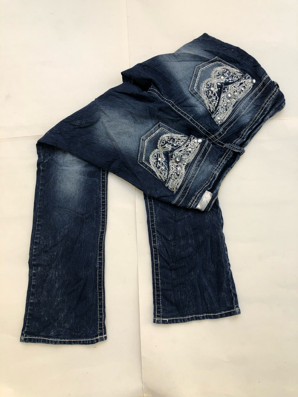 Embellished Y2K Flared Jeans are here? -SKU- F043-Sign Us up! 17 Pieces