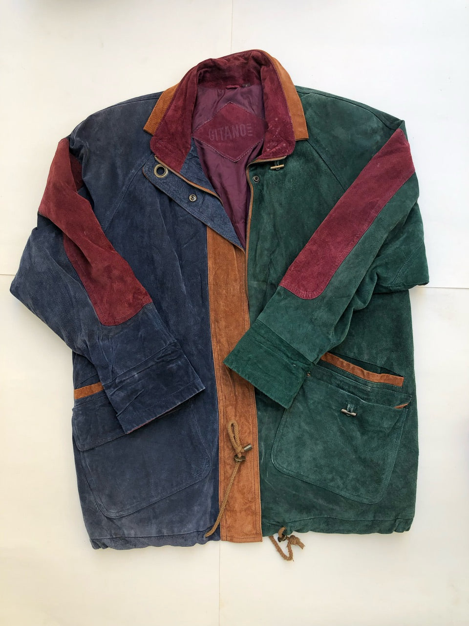 Vintage Style Suede Jackets- F-029, 9 piecesi