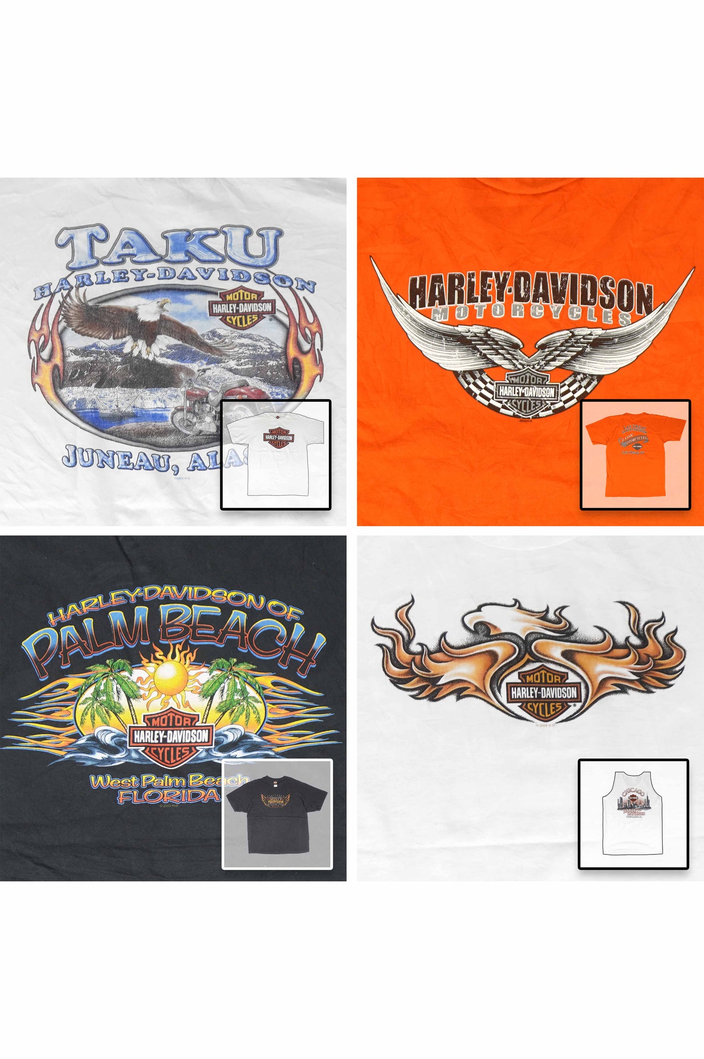 Vintage Harley Davidson Tee Set 1 (12pcs)