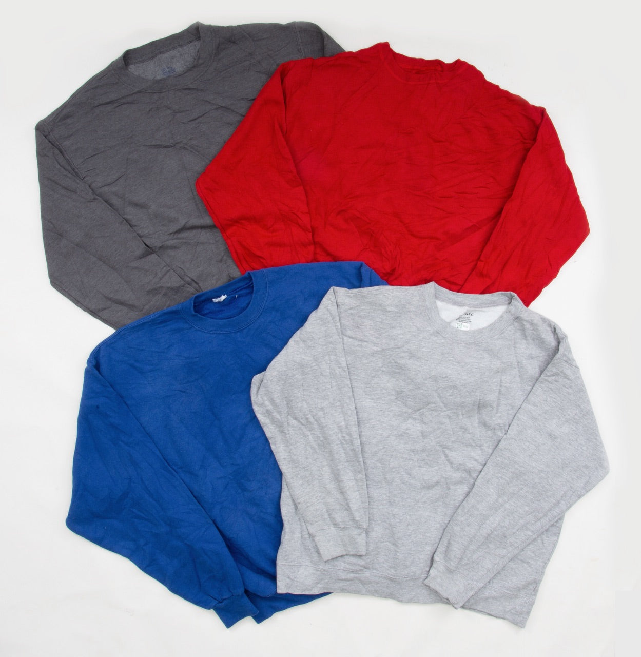 Solid/Blank Crewneck Sweatshirts - 100 pounds