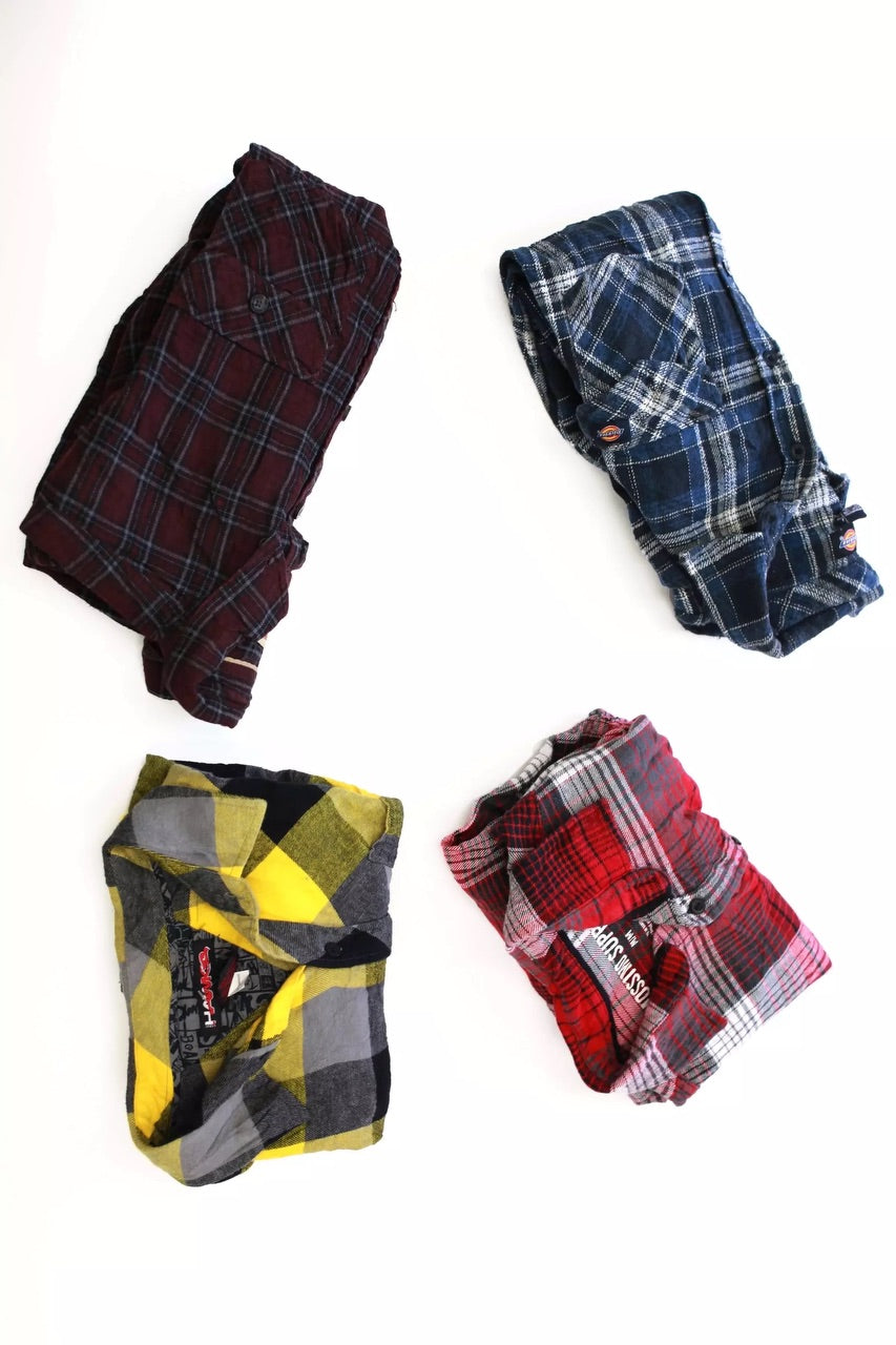 Flannel Shirt Bale - 100 Lbs / 45 Kg