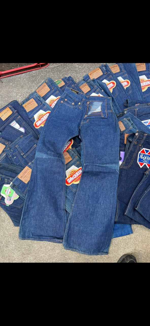 12 deadstock Japanese women denim jeans